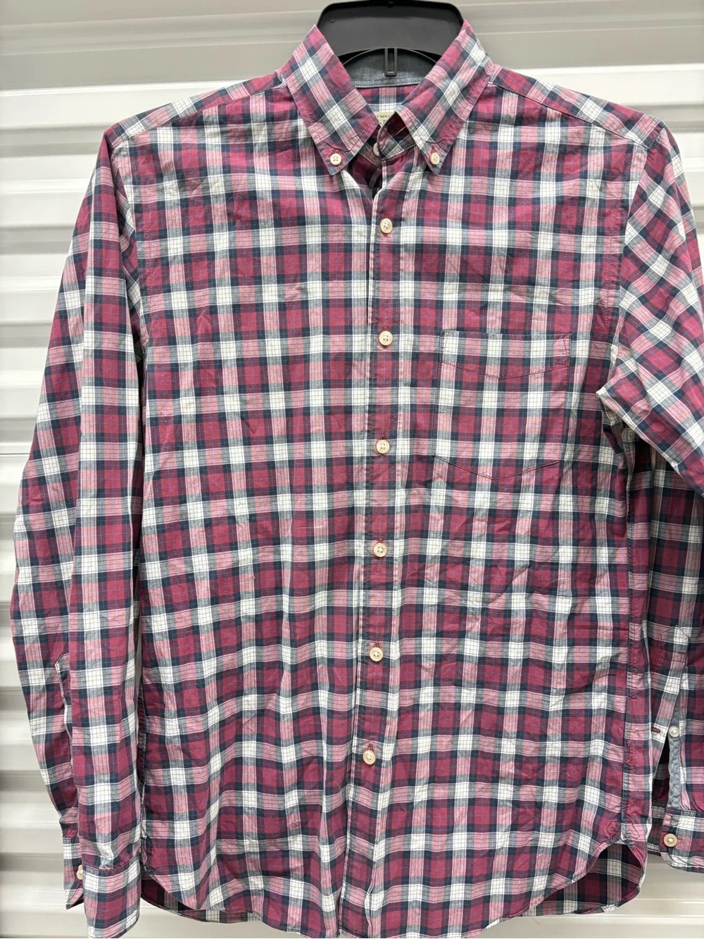 Sharp JCrew Button Down Plaid Shirt Long Sleeve Small